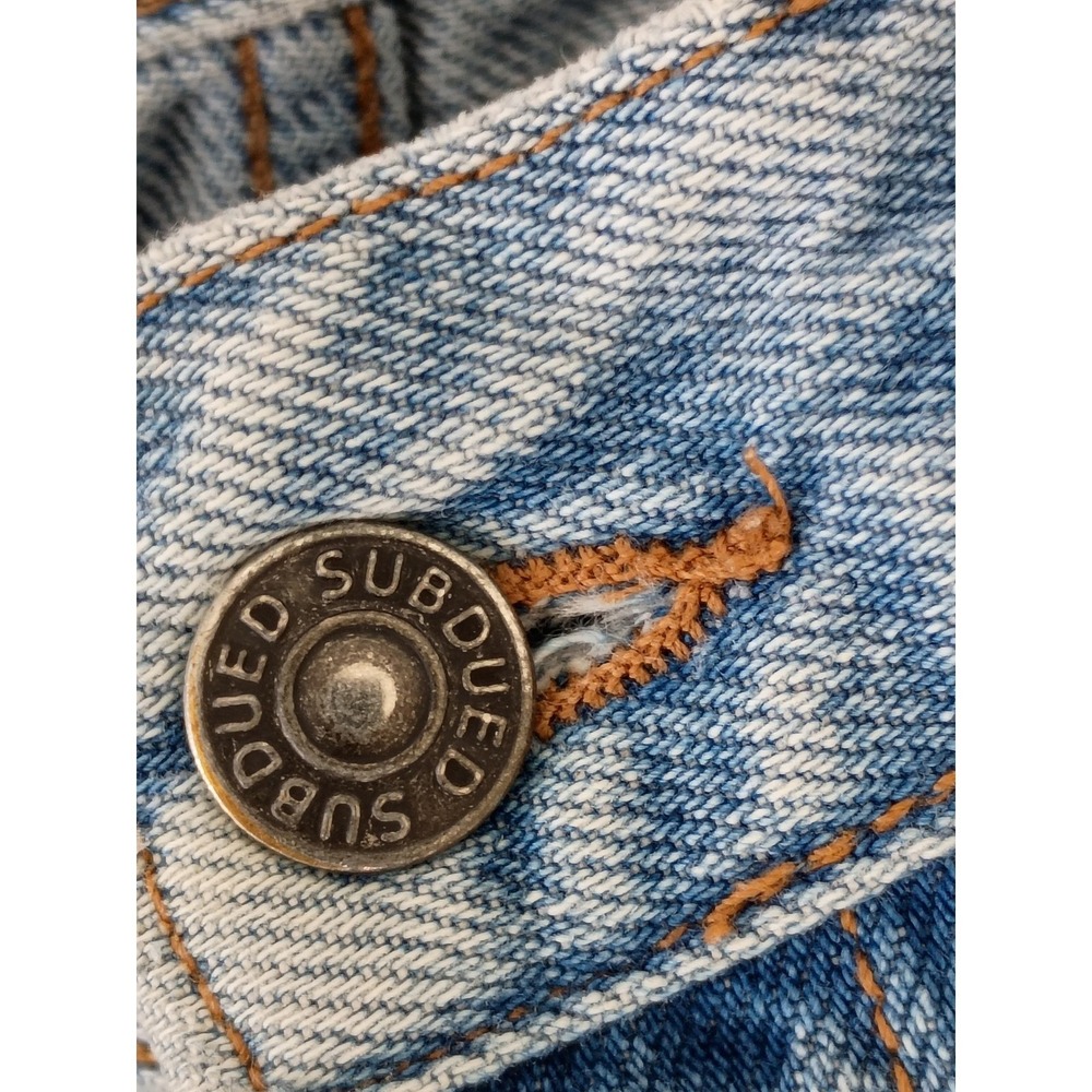 Subdued Light Blue Straight Leg Jeans High Rise Denim Size 2 W 26 x 32 - Picture 6 of 14
